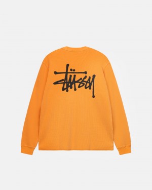 Stussy Basic Stock Ls Thermal Pullover Aprikose | 10275-ARTK