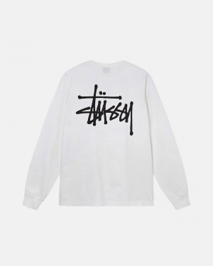 Stussy Basic T-shirts Weiß | 87320-TWCA