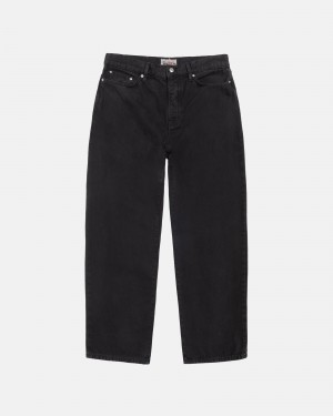 Stussy Big Ol' Washed Canvas Jeans Schwarz | 04193-EAVN