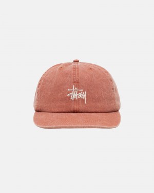 Stussy Low Pro Basic Washed Strapback Hüte Braun | 12435-QFAH