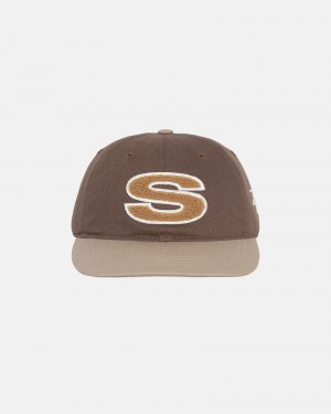 Stussy Low Pro Chenille S Snapback Hüte Braun | 08174-BUFY