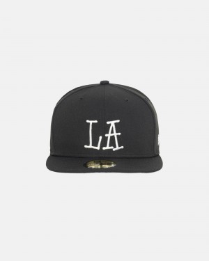 Stussy New Era 59fifty La Hüte Schwarz | 50137-OGCR