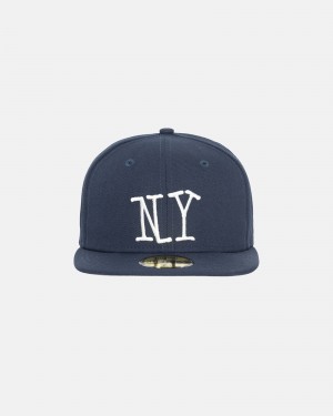 Stussy New Era 59fifty Ny Hüte Navy | 19287-EYRA