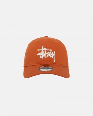 Stussy New Era 9twenty Basic Strapback Hüte Orange | 91682-BSDL