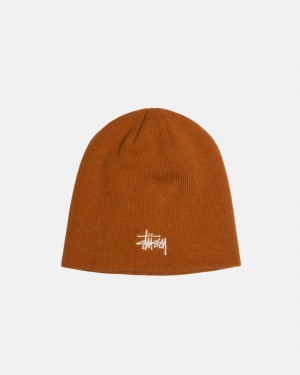 Stussy Skullcap Basic Hüte Orange | 82543-QUZD