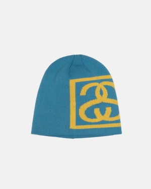 Stussy Skullcap Ss Link Hüte Helltürkis | 78609-HTOM