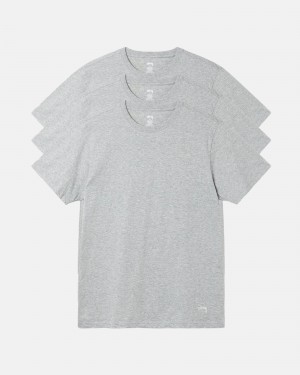 Stussy Stussy Undershirts T-shirts Grau | 76518-MEBS