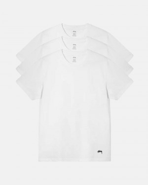 Stussy Stussy Undershirts T-shirts Weiß | 13965-GSNO