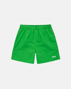 Stussy Wasser Stock Kurze Hose Grün | 74062-KQWN