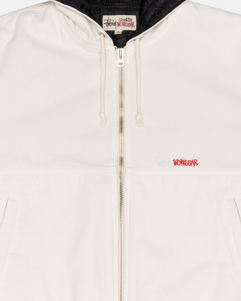 Stussy Arbeits Insulated Canvas Jacken Beige | 26539-AMBW