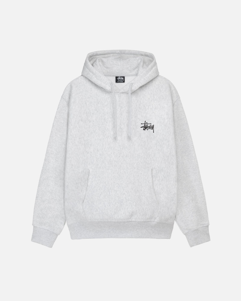 Stussy Basic Hoodie Grau | 04385-JLHU