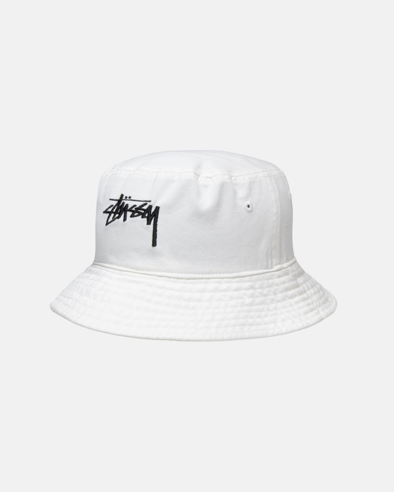 Stussy Bucket Big Stock Hüte Beige | 85091-BEFD