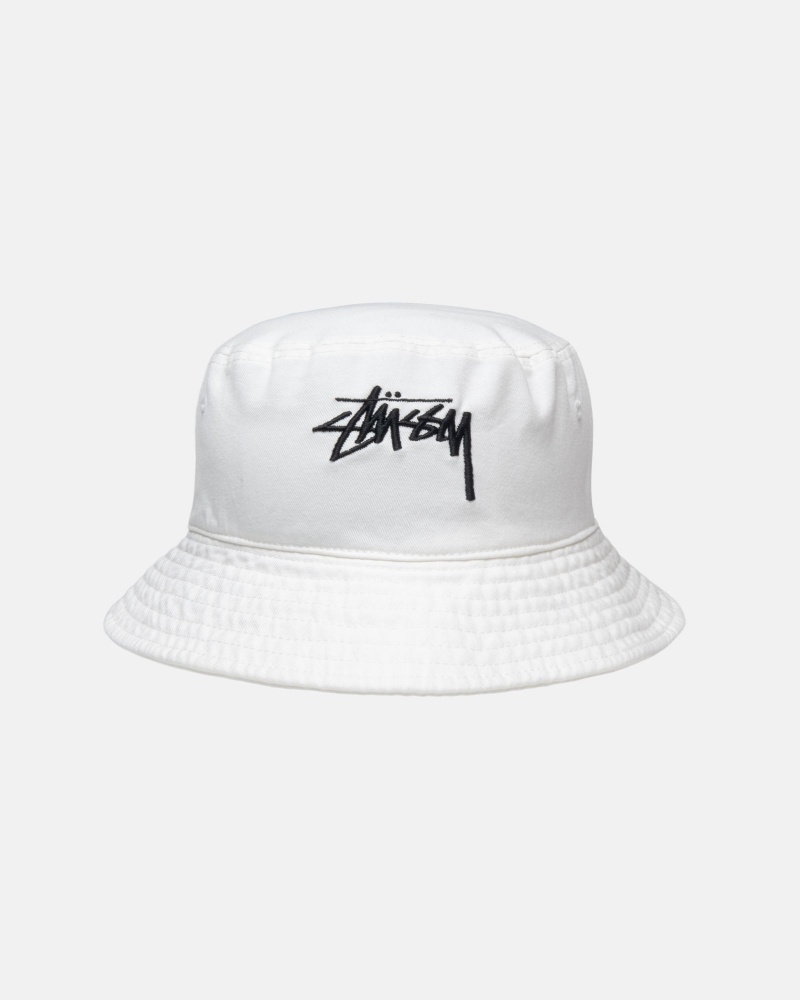 Stussy Bucket Big Stock Hüte Beige | 85091-BEFD