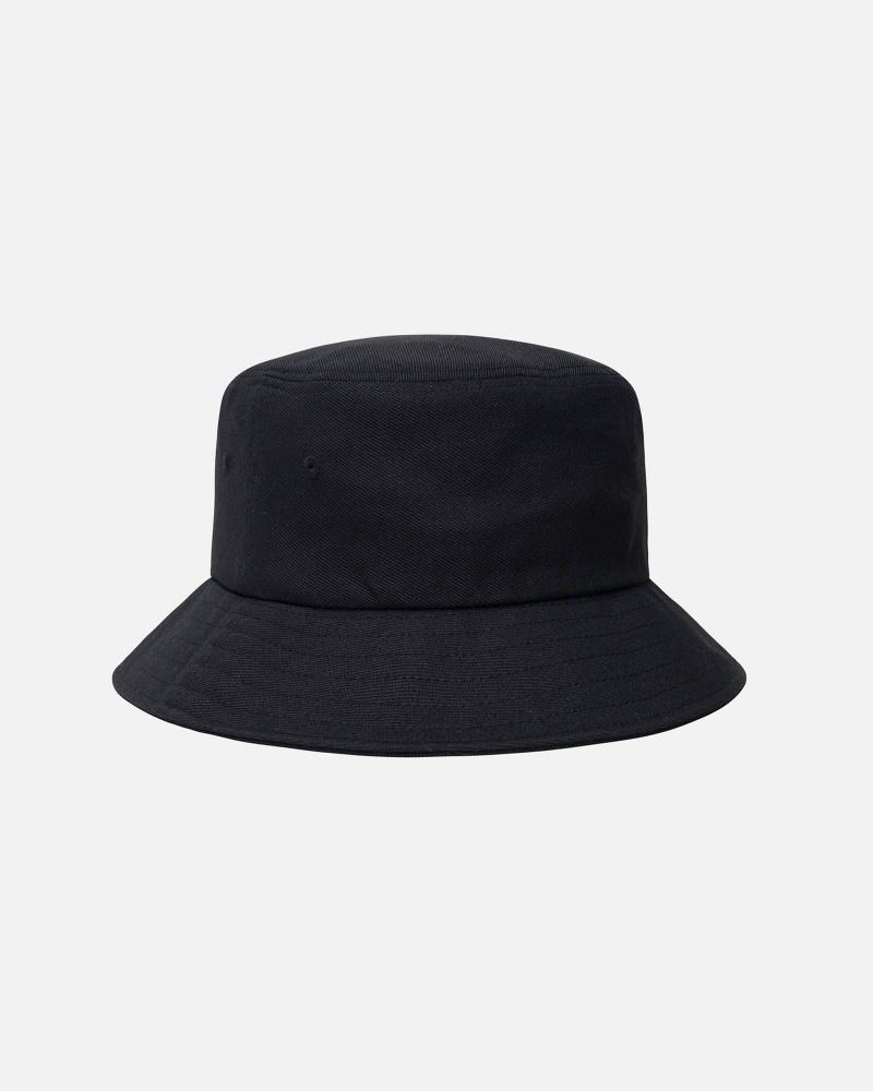 Stussy Bucket Big Stock Hüte Schwarz | 70918-CRUL