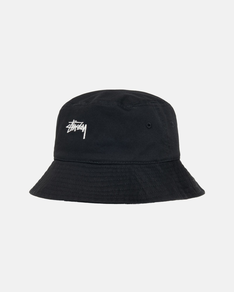 Stussy Bucket Stock Hüte Schwarz | 01872-OCBX