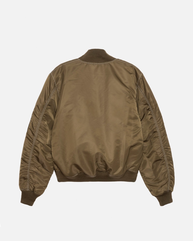 Stussy Built Reversible Bomber Jacken Braun | 49735-EUNP