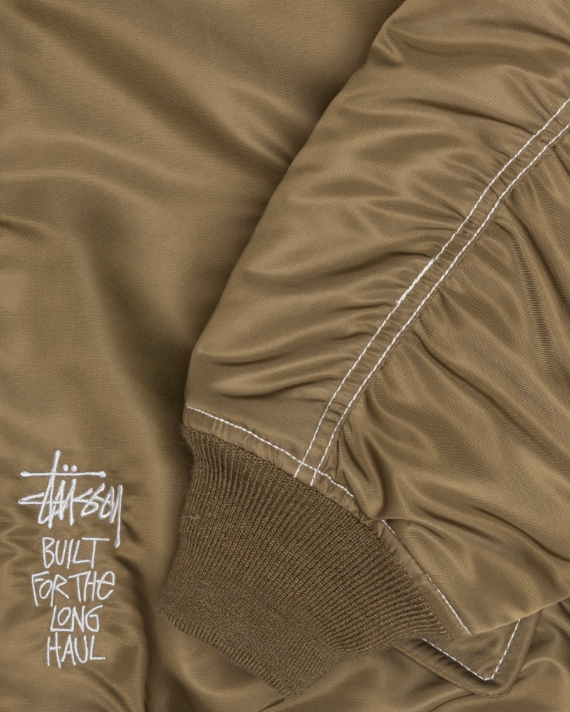 Stussy Built Reversible Bomber Jacken Braun | 49735-EUNP