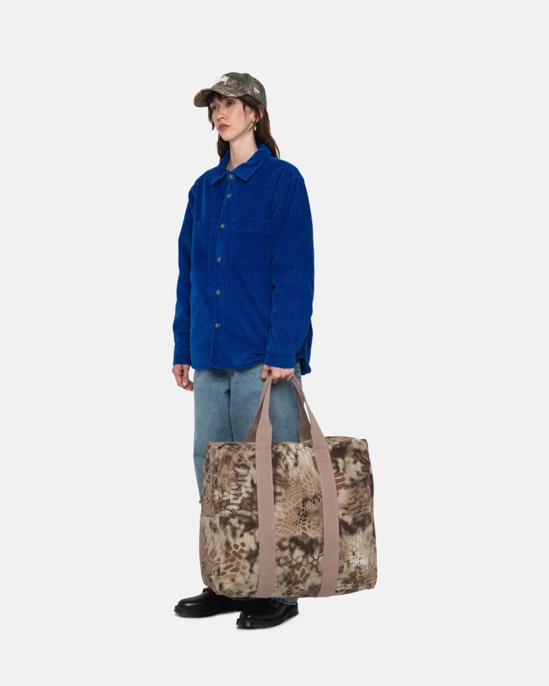 Stussy Canvas Flight Taschen Olivgrün | 89240-BXPK