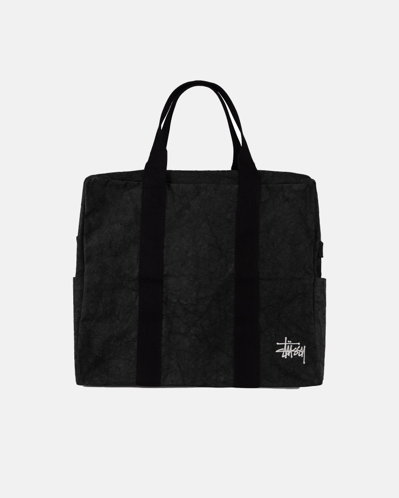 Stussy Canvas Flight Taschen Schwarz | 78526-IGBF