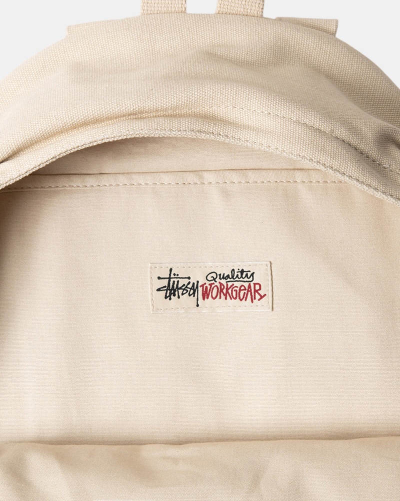 Stussy Canvas Rucksack Beige | 46309-SCPN