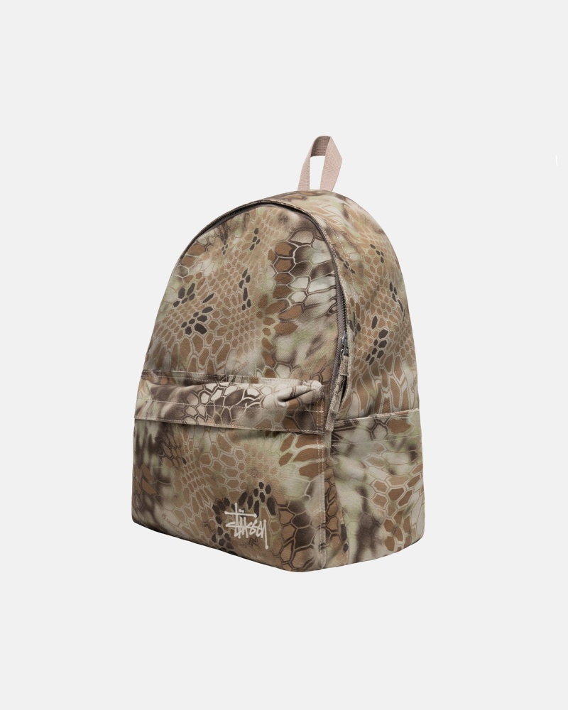 Stussy Canvas Rucksack Olivgrün | 12750-HBJM