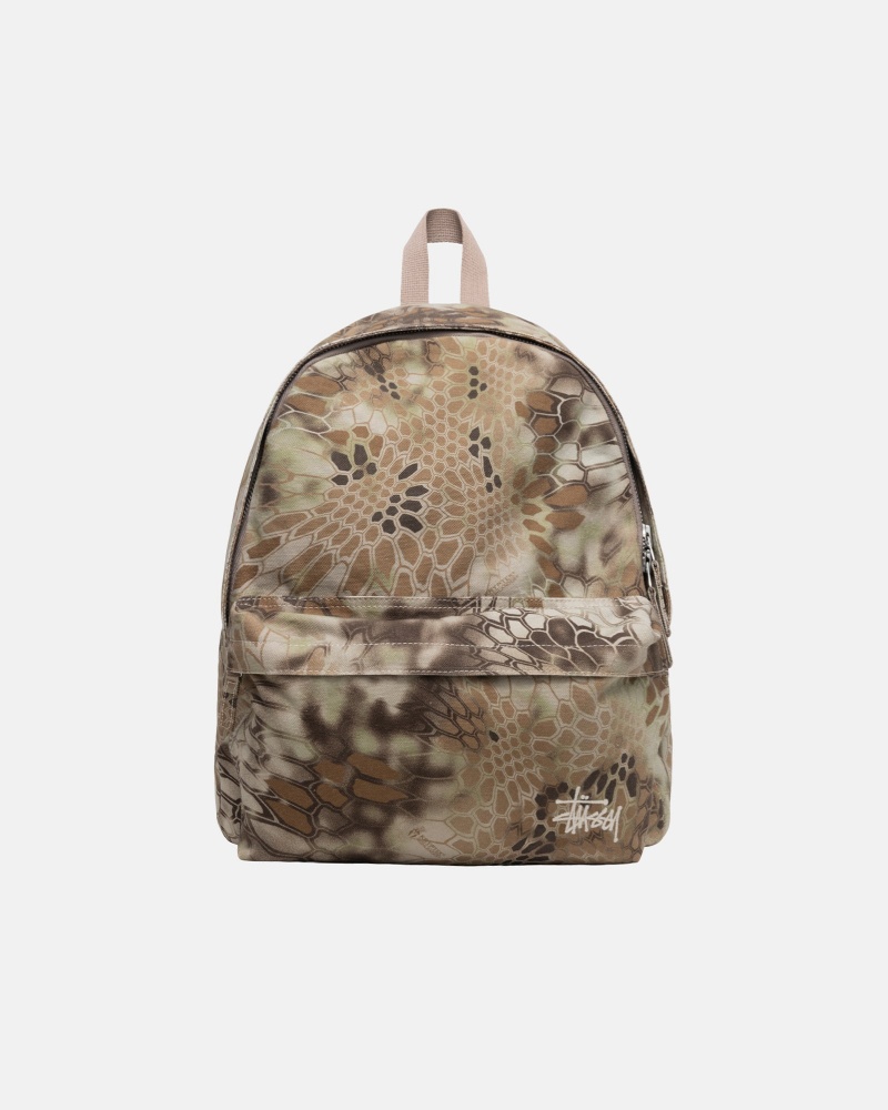 Stussy Canvas Rucksack Olivgrün | 12750-HBJM