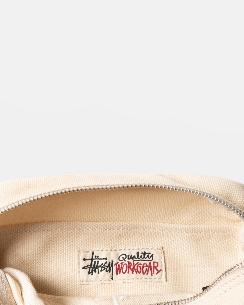 Stussy Canvas Side Pouch Taschen Beige | 23065-YPKE