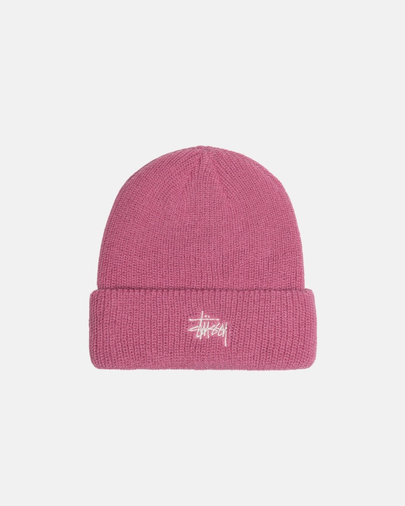 Stussy Cuff Beanie Basic Hüte Rosa | 96847-VKFX