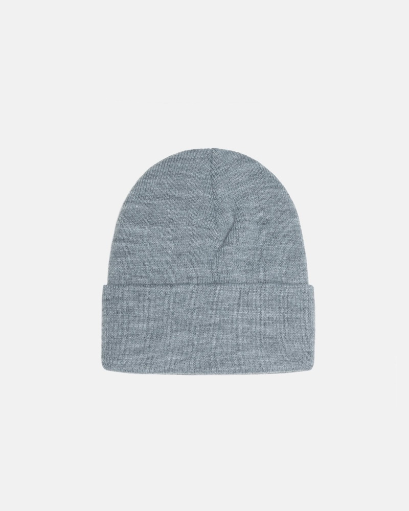 Stussy Cuff Beanie Stock Hüte Grau | 13869-VPBL