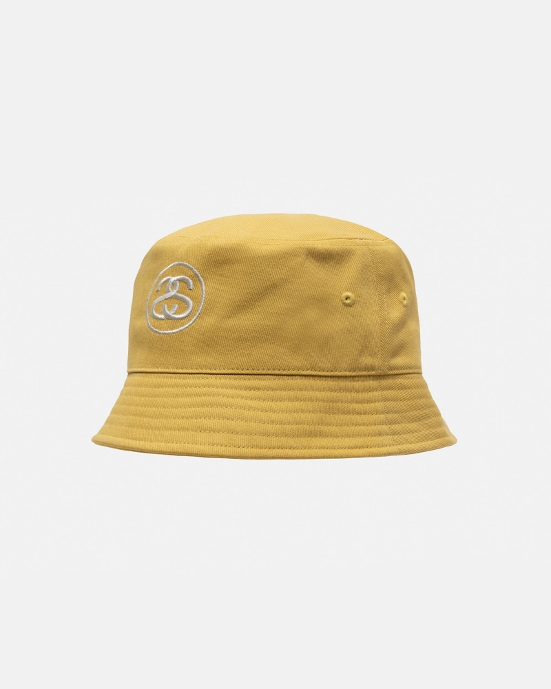 Stussy Deep Bucket Ss Link Hüte Gold | 90743-CNIA