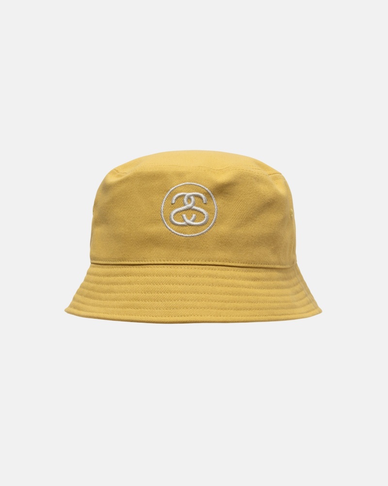 Stussy Deep Bucket Ss Link Hüte Gold | 90743-CNIA