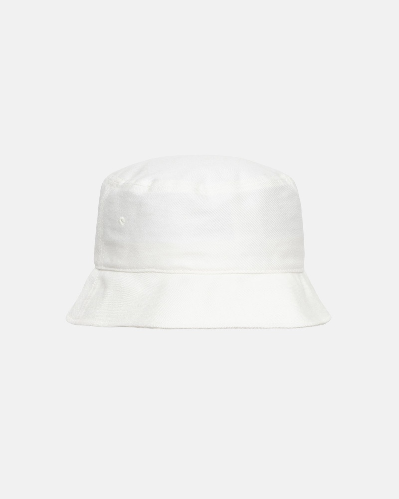 Stussy Deep Bucket Ss Link Hüte Weiß | 02391-WYFD