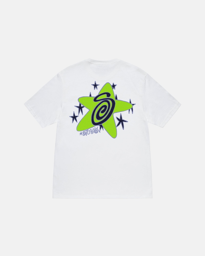 Stussy Galaxy T-shirts Weiß | 50346-IMEN