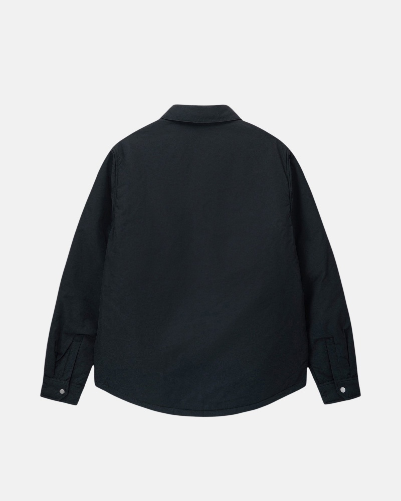 Stussy Gepolstert Tech Over Shirts     Schwarz | 18256-UBXJ