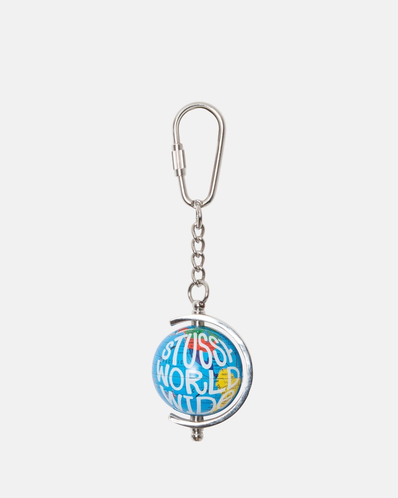 Stussy Globe Keychain Mehrfarbig | 57140-NJKB