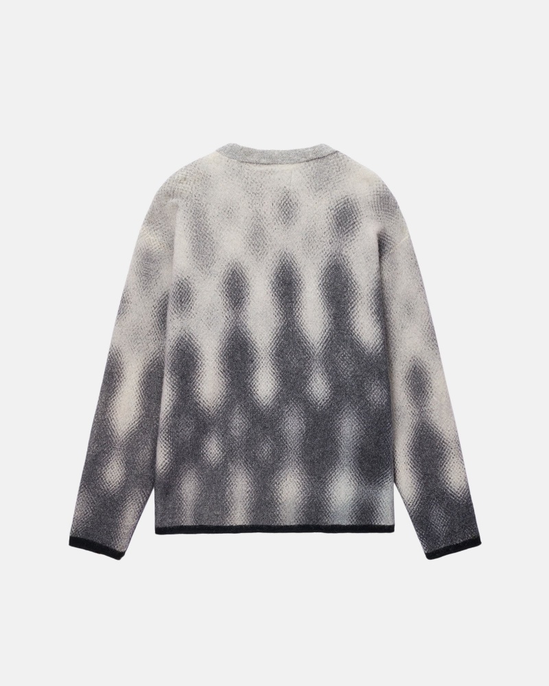 Stussy Gradient Dot Brushed Pullover Grau | 42308-SEFB