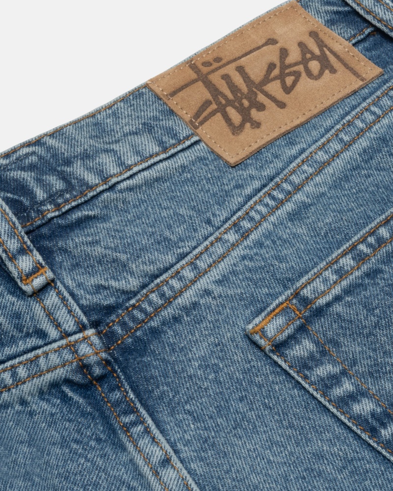 Stussy Klassische Denim Jeans Blau | 45803-AHZN