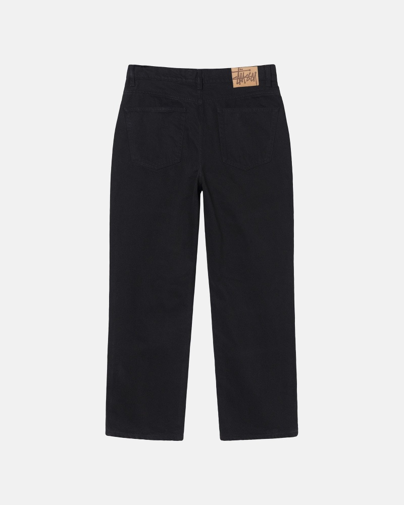 Stussy Klassische Overdyed Jeans Schwarz | 12869-RTFO