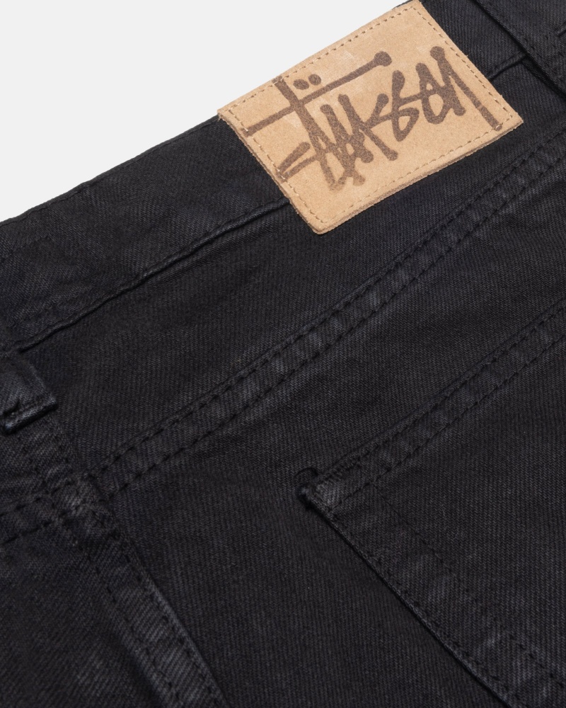 Stussy Klassische Overdyed Jeans Schwarz | 12869-RTFO