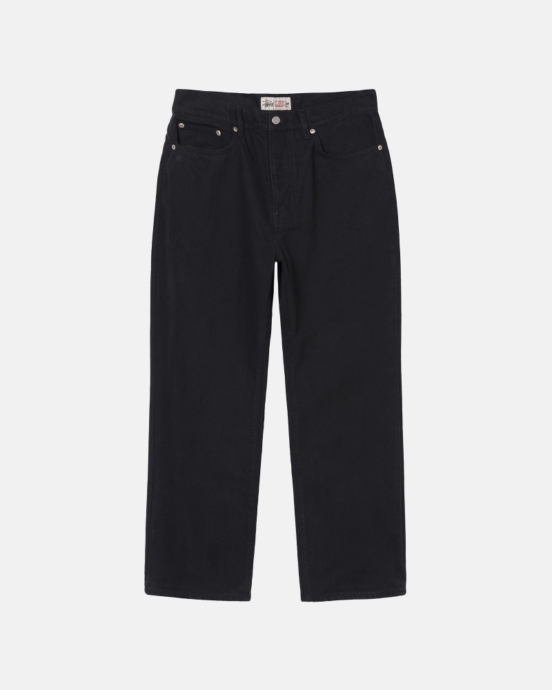 Stussy Klassische Overdyed Jeans Schwarz | 12869-RTFO