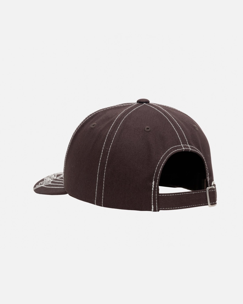 Stussy Low Pro Basic Stitch Strapback Hüte Braun | 26540-QHWY