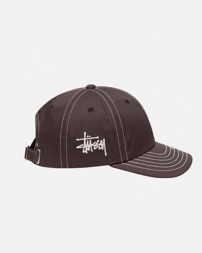 Stussy Low Pro Basic Stitch Strapback Hüte Braun | 26540-QHWY