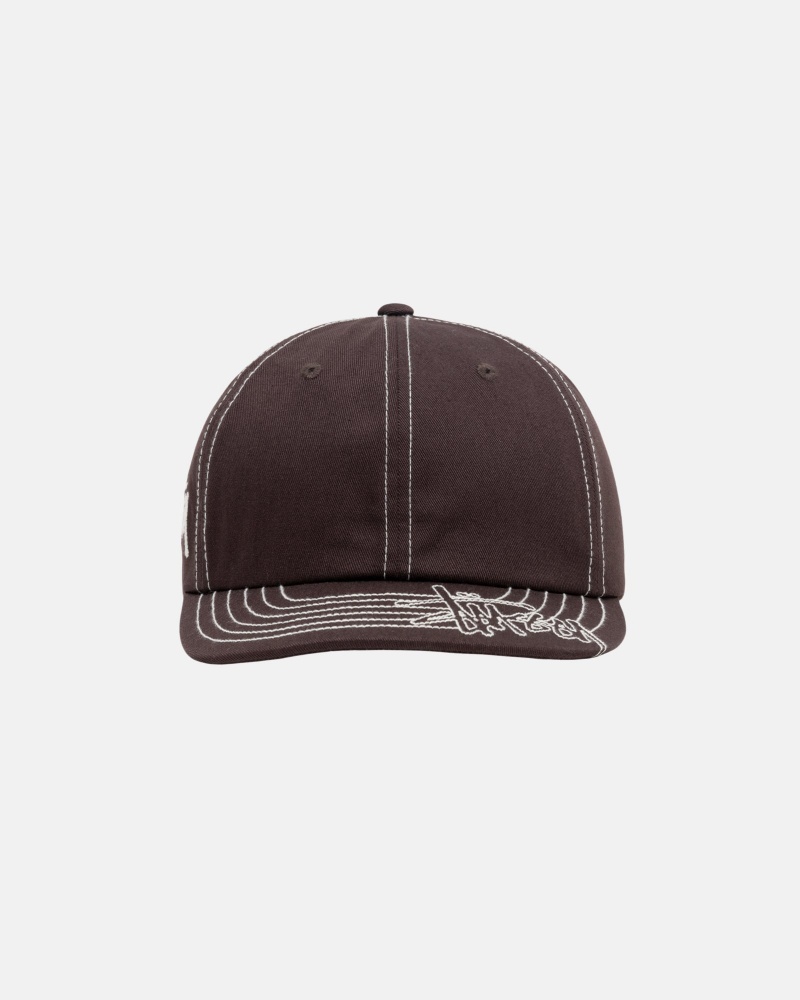 Stussy Low Pro Basic Stitch Strapback Hüte Braun | 26540-QHWY