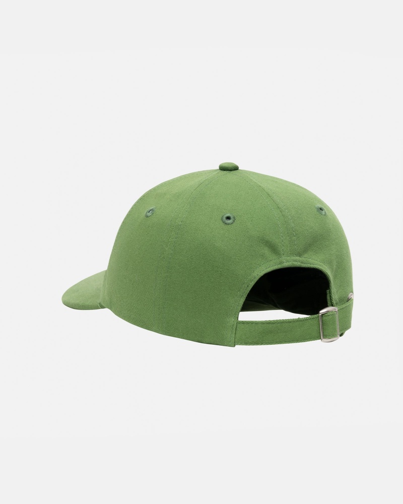 Stussy Low Pro Basic Stock Strapback Hüte Grün | 23105-JZAM