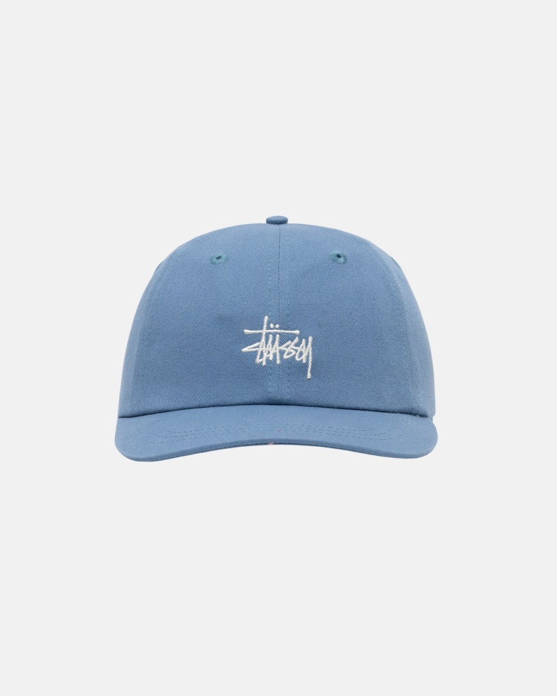 Stussy Low Pro Basic Stock Strapback Hüte Blau | 47301-GFZT