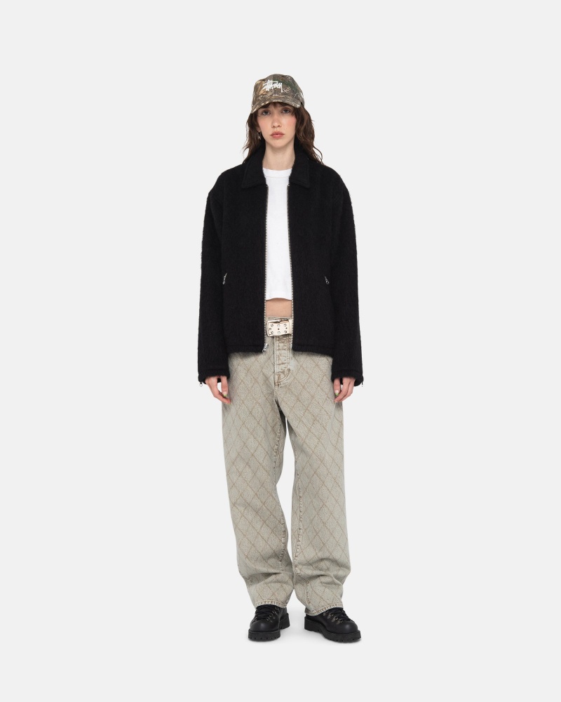 Stussy Mohair Club Jacken Schwarz | 67254-GHIB