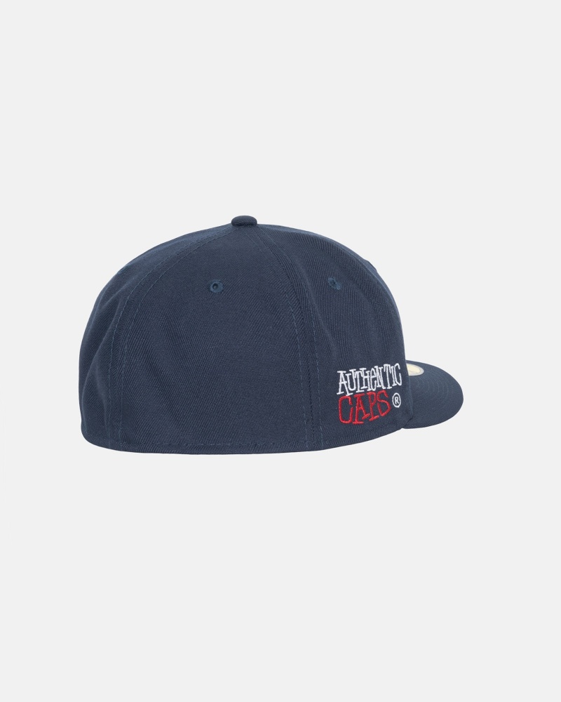 Stussy New Era 59fifty Authentic Hüte Navy | 97642-PTBY