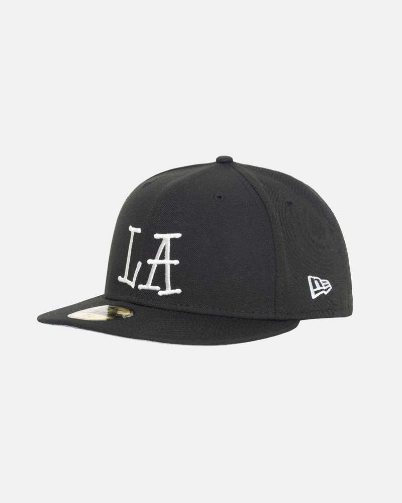 Stussy New Era 59fifty La Hüte Schwarz | 50137-OGCR