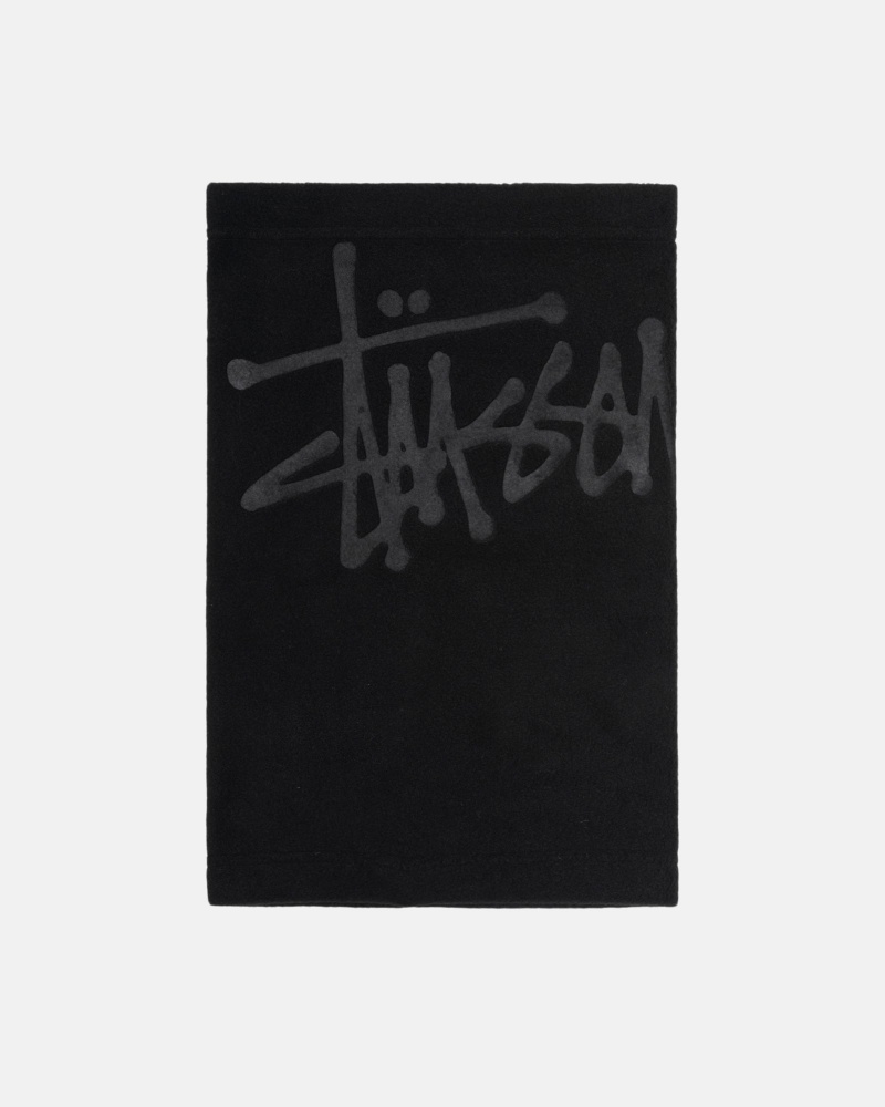 Stussy Polar Fleece Nackenwärmer Schwarz | 54123-DLIM