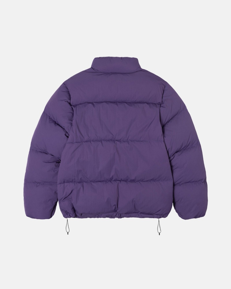 Stussy Puffer Nylon Daunenjacken Lila | 39258-ADYU